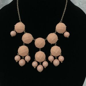Blush/Tan color bubble necklace